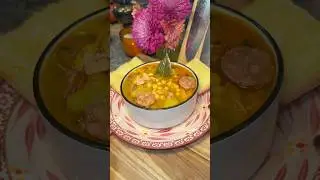 Испанский куриный суп с фасолью &hearts;️🍲 #рецепт #суп #простойрецепт