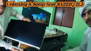 Unboxing & Setup Acer SA222Q 21.5 Full HD Monitor #rusticguru 
