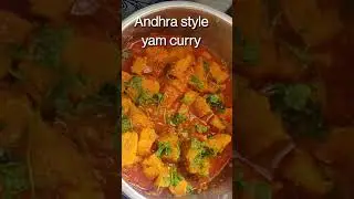 Andhra style yam curry//so tasty and yummy 😋