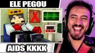 Minecraft: DESCOBRI QUE TENHO AIDS!! - Diario de Adolescente #5|  Leozin React