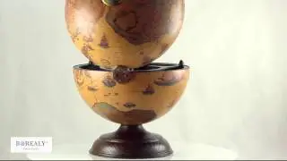 Luxury Desk Globe Bar by Zoffoli, Made in Italy