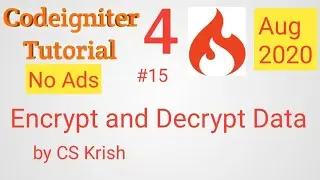 How to Encrypt and Decrypt in Codeigniter 4 Tutorial in Hindi