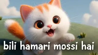 billi hamari mossi hai ...🦥🥺❤️#cartoon #cat #puppy 