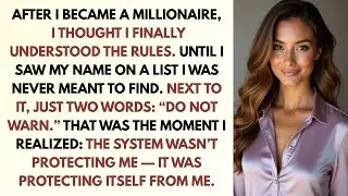 After I Became a Millionaire… I Discovered My Name on a List of Women Who Should Never Be Warned