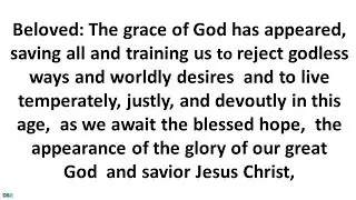 Daily Bible Reading 25  December Night 2018 of Christmas -  Catholic Mass