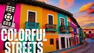 Colorful Abstract City Streets | 4K UHD Art Loop | Screensaver for TV | Wallpaper