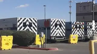 Mobile morgues at the El Paso Medical Examiner's Office in El Paso, Texas