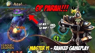 Master Yi Ranked Gameplay - League of Legends Wild Rift Mobile CBT Indonesia