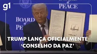 Trump lança oficialmente 'Conselho da Paz' em Davos com críticas à ONU