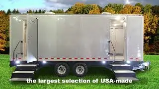 8 Station Portable Restroom Trailer |  Optimum Series