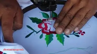 Machine embroidery easy flower design | Embroidery Flowers Design | embroidery Ideas for Dress