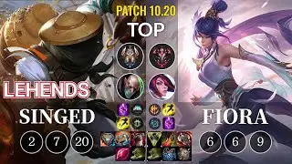 HLE Lehends Singed vs Fiora Top - KR Patch 10.20