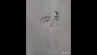 wrinkles around eyes shows how sever the depression  was#sketching #short #shelby #trending