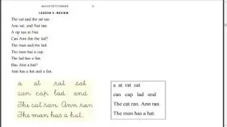 McGuffey Primer Lesson 5