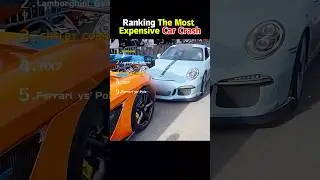 Ranking The Most Expensive Car Crash👀 #shorts #shortvideo #viral #supra #usa