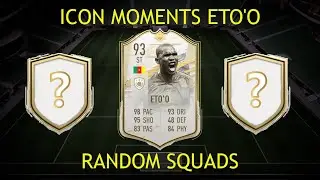 ICON MOMENTS ETO&rsquo;O RANDOM SQUADS!!! FIFA 21
