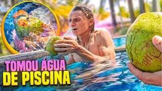 FALA FINA TOMOU ÁGUA DA PISCINA PENSANDO SER UM COCO | REI DO DANONE