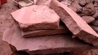 Super satisfying 😍 Red mud dry claypot water crumbling satisfying ASMR 