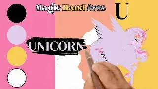 U For Unicorn | How to Draw a Unicorn Drawing For Easy and Creative Art Work for Kids