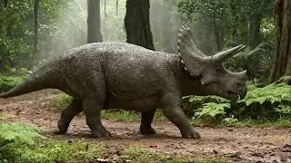 Triceratops Up Close &ndash; Walking Through the Prehistoric Forest