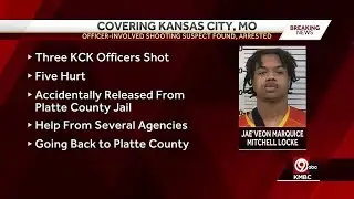 U.S. Marshals: Suspect charged in shooting of 3 Kansas City, Kan. back in custody after inadverte...