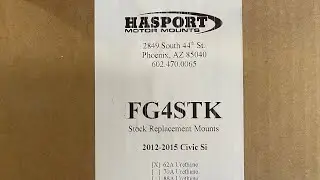 Обзор комплекта крепления Hasport для Civic Si 9-го поколения 2012-2015 гг.