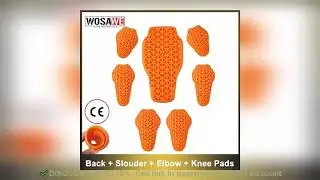 WOSAWE CE Certified Motorcycle Armor Jacket Insert Back Protector Universal Anti-Shock Rid Review