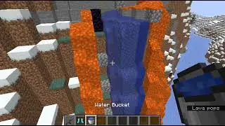 Minecraft voyages: cobblestone generator and ice spike bridge