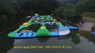 inflatable floating splash water park for adults and kids #inflatablegames #inflatablewaterpark