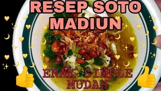 RESEP SOTO MADIUN SIMPLE BANGET GA RIBET RASANYA ENAK