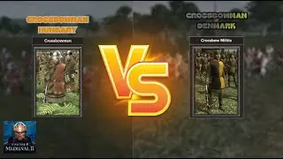 Total war: Medieval II | 1vs1 | Crossbow Denmark vs Crossbow Hungary
