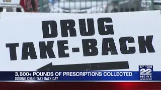 More than 3,800 pounds of prescriptions collected in western Massachusetts during Drug Take Back Day