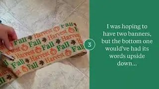 How to DIY a Fall Burlap Ribbon Banner