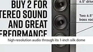 Polk Audio T50 150 Watt Home Theater Floor Standing Tower Speaker Review