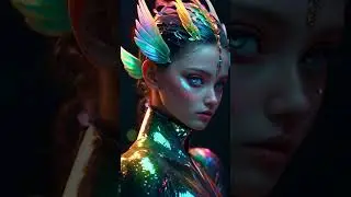 FREE BEAUTIFUL ALIEN GIRL WITH GREEN SCALED SUIT