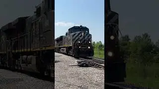 Rare! A classic blue BC Rail (BCOL 4646) leads CN 438 out of Windsor 🚂