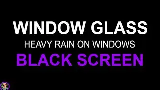 Fall Asleep Instantly with Heavy Rain On Windows Black Screen, Soothing Relaxation, Pure Sleeping