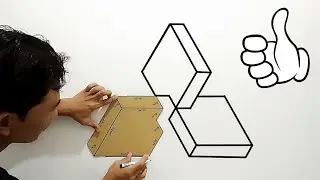 OPTICAL ILLUSION 3D WALL PAINTING || WALL DECORATION || EFEK CAT TEMBOK 3D CANTIK