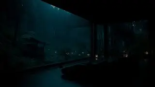 Dark Night Rain Ambience Inside a Quiet Room | Sleep, Relax, Insomnia Help