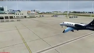 Prepar3D v4.5 Flight from Gatwick to Zurich in Carenado Phenom 300