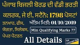 PSPCL 1798 Posts Direct Recruitment