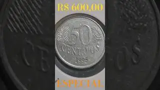 💫 50 centavos 1995 valiosa e rara mula quem tem se deu bem