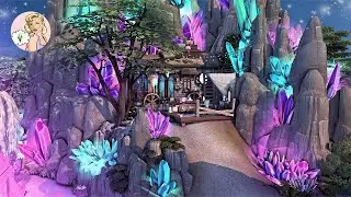 Witches Caravan Shop and a Crystal Cave Home | The Sims 4 Stop Motion