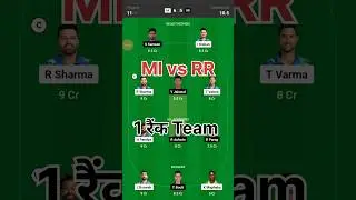 MI vs RR team prediction। MI vs RR Dream11 team #mivsrr #shorts #dream11 #tengetenge