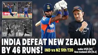 INDIA DEFEAT NEW ZEALAND BY 46 RUNS! #cricket #youtubevideo #indvsnz #t20cricket #t20worldcup