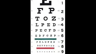 Grafco&reg; Snellen Hanging Eye Chart