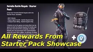 Fortnite Battle Royale - All Rewards From Starter Pack Showcase