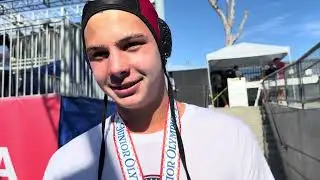 Romin Amburgey of Stanford Red Boys Water Polo on Junior Olympics 16s Championship, MVP Award