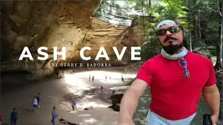 Ash Cave in the Hocking Hills State Park located near Logan, Ohio.