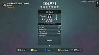 My Name is Jonas - Weezer (200% Speed Clone Hero PFC)